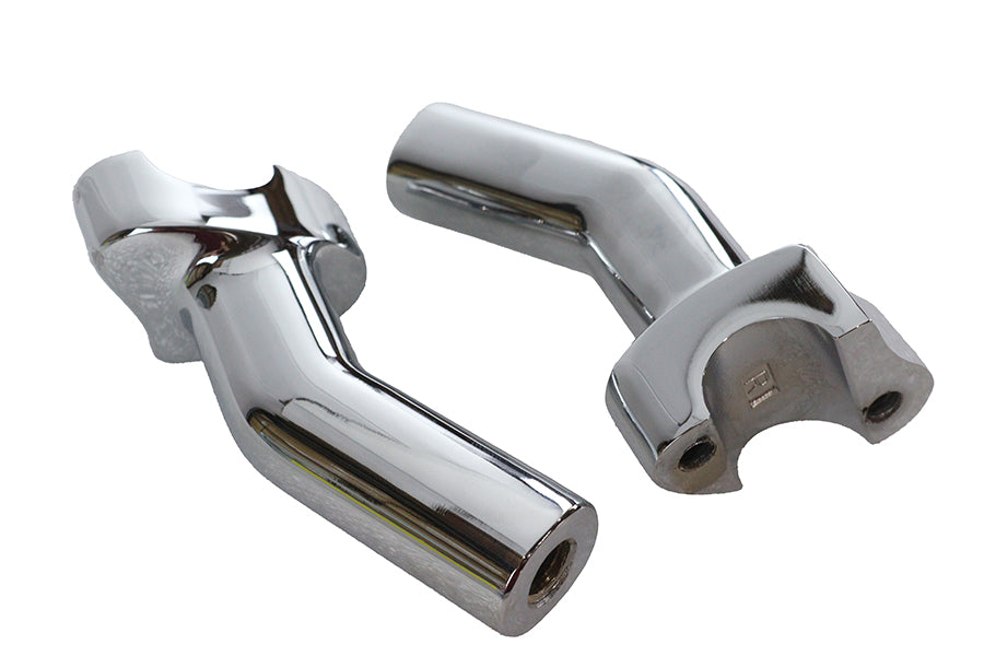 MCM 13623S4 4-1/2-inch pullback riser stem for motorcycle handlebars, chrome finish