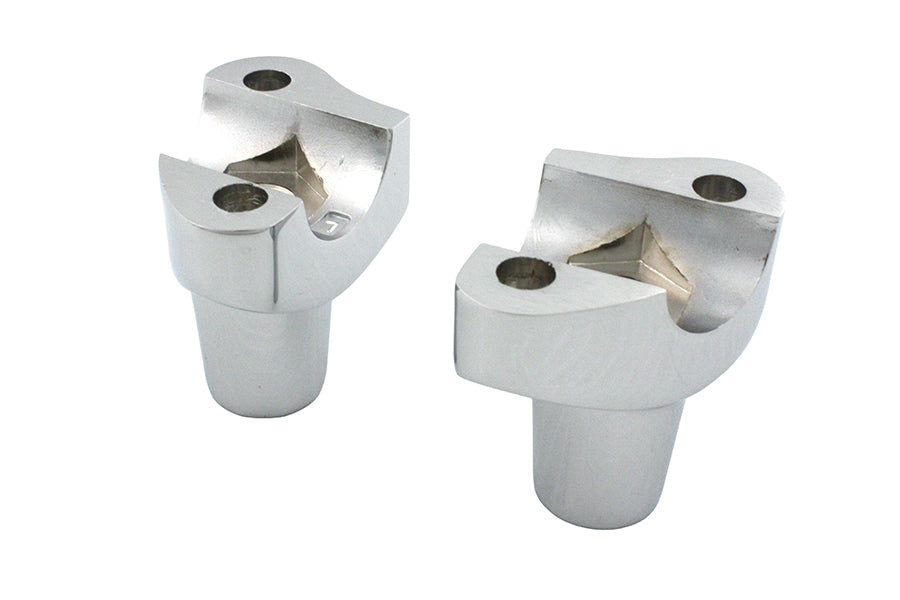 MCM 74993 chrome riser stem set for handlebar controls