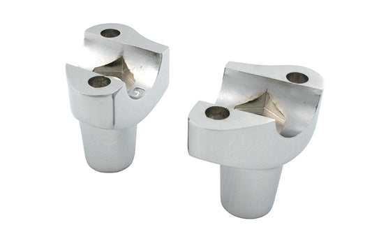 MCM 74993 chrome riser stem set for handlebar controls
