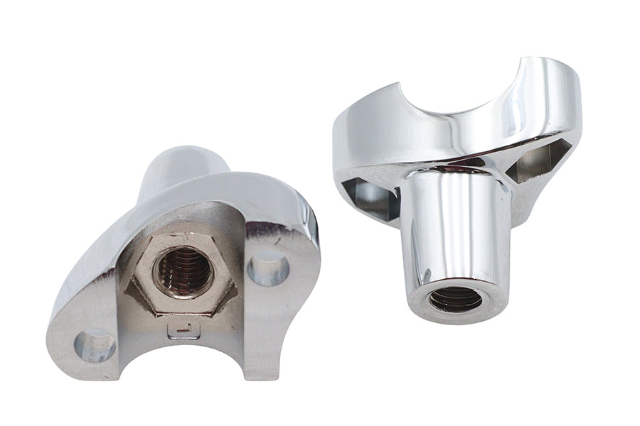 MCM 74993 chrome riser stem set for handlebar control