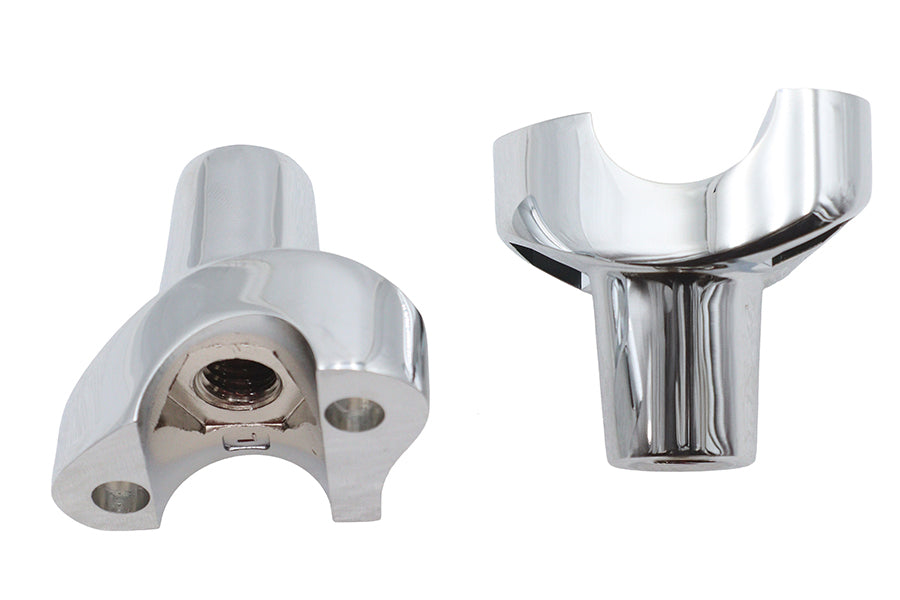 MCM 74993 chrome riser stem set for handlebar control, SKU 25-2115