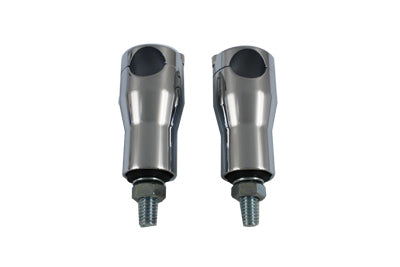 MCM 25-2117 replica 3-inch glide riser set for handlebar control, shown in black finish