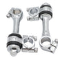 MCM 57-0005 Replica Flanders 4-1/4-Inch Chrome Riser Set