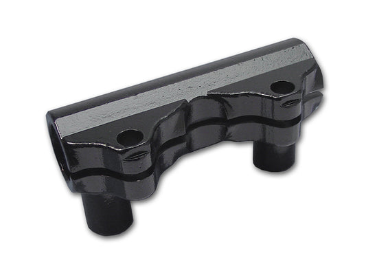 MCM 56104-52 replica handlebar riser clamp in black for handlebar control assemblies