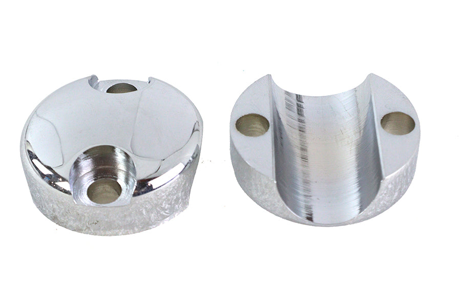 MCM 25-2137 chrome replica glide riser top set for handlebar control