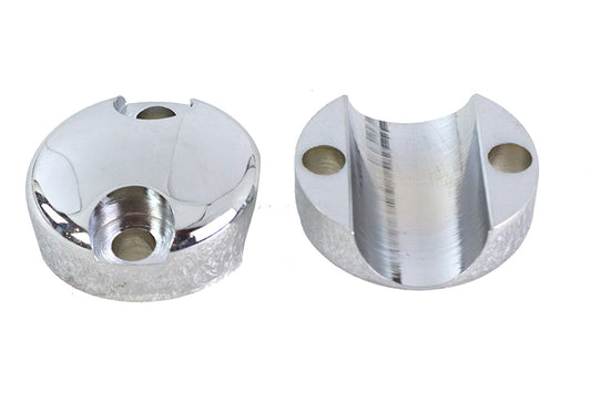 MCM 25-2137 chrome replica glide riser top set for handlebar control