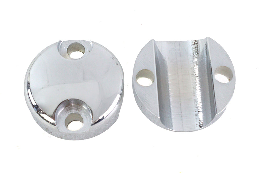 MCM 25-2137 chrome replica glide riser top set for handlebar control