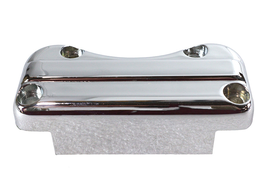 MCM 25-2138 chrome antique top riser clamp handlebar control close-up