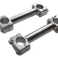 Paughco 357 5-inch chrome dog bone riser set for motorcycle handlebar controls
