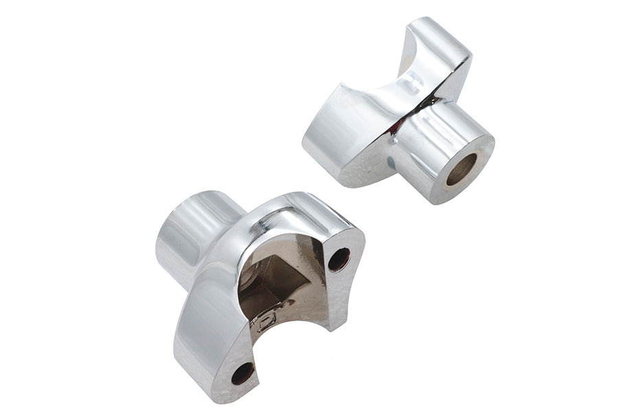 MCM 57-6017B 1.7-Inch Buffalo Riser Set, Chrome