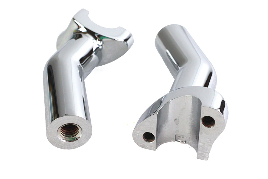 MCM 57-6014B 1-Inch Pullback Riser Set Chrome