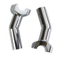 MCM 57-6014B 1-Inch Pullback Riser Set Chrome
