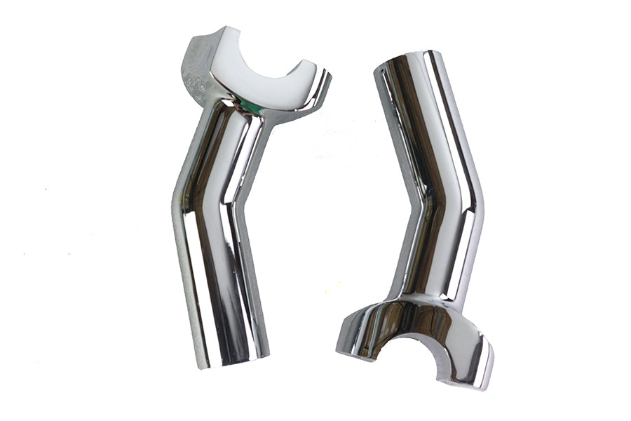 MCM 57-6014B 1-Inch Pullback Riser Set Chrome