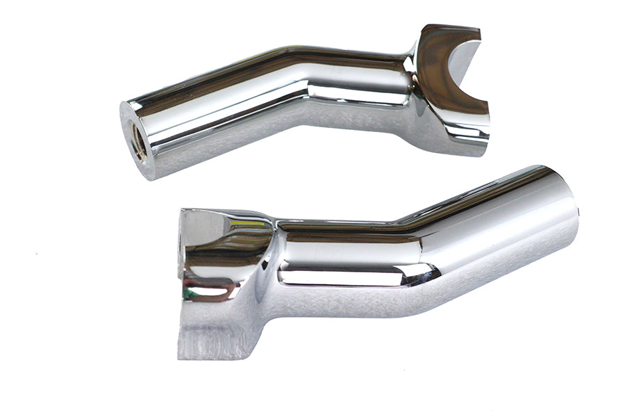 MCM 57-6014B 1-Inch Pullback Riser Set Chrome