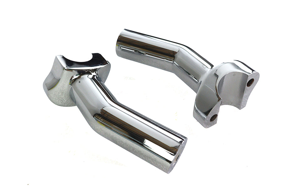 MCM 57-6014B 1-Inch Pullback Riser Set Chrome