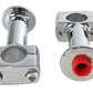Paughco 25-2200 chrome 3-inch handlebar post riser set for motorcycle handlebar controls