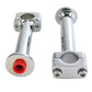 Paughco 354 5-inch chrome post riser set for motorcycle handlebar controls