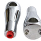 Paughco 350 4-inch chrome glide riser set for motorcycle handlebar controls