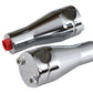 Paughco 350 4-inch chrome glide riser set for motorcycle handlebar controls