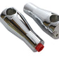 Paughco 350 4-inch chrome glide riser set for motorcycle handlebar controls