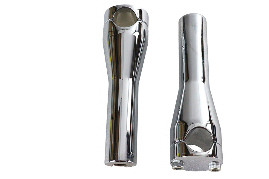 Paughco 351 6-inch chrome glide riser set for motorcycle handlebar controls