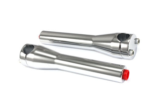 Paughco 352 chrome 8-inch Glide riser set for motorcycle handlebars