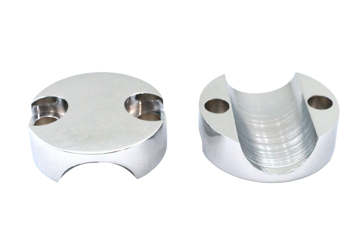 MCM 25-2212 Chrome Riser Cap Set for 3-Inch Riser Set
