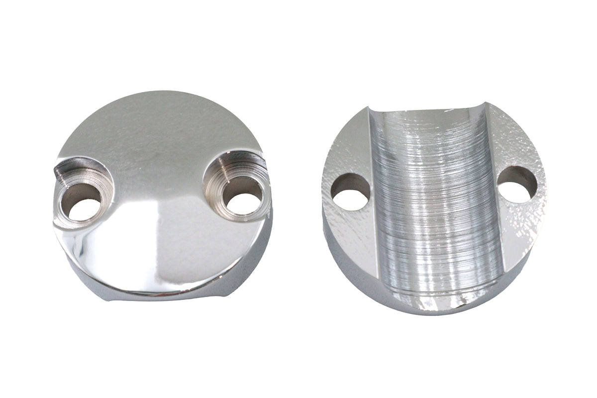 MCM 25-2212 Chrome Riser Cap Set for 3-Inch Riser Set
