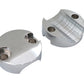 MCM 25-2212 Chrome Riser Cap Set for 3-Inch Riser Set