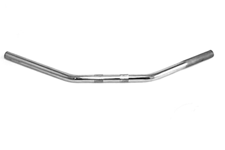 MCM H31-0229S Chrome 1-Inch Drag Style Handlebar with Indents