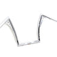 MCM 20120 12-inch Pirate Z-Bar handlebar in chrome finish for motorcycle control setup