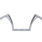 MCM 20124 10-inch pirate Z-bar handlebar control in polished chrome finish