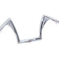 MCM 20124 10-inch Pirate Z-Bar handlebar in chrome finish, motorcycle handlebar control