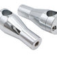 Ultima 25-3450 4-inch round glide riser set in chrome for handlebar controls
