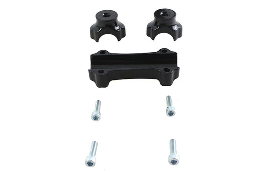 V-Twin 78826B Fat 1-Inch Riser Set, Black