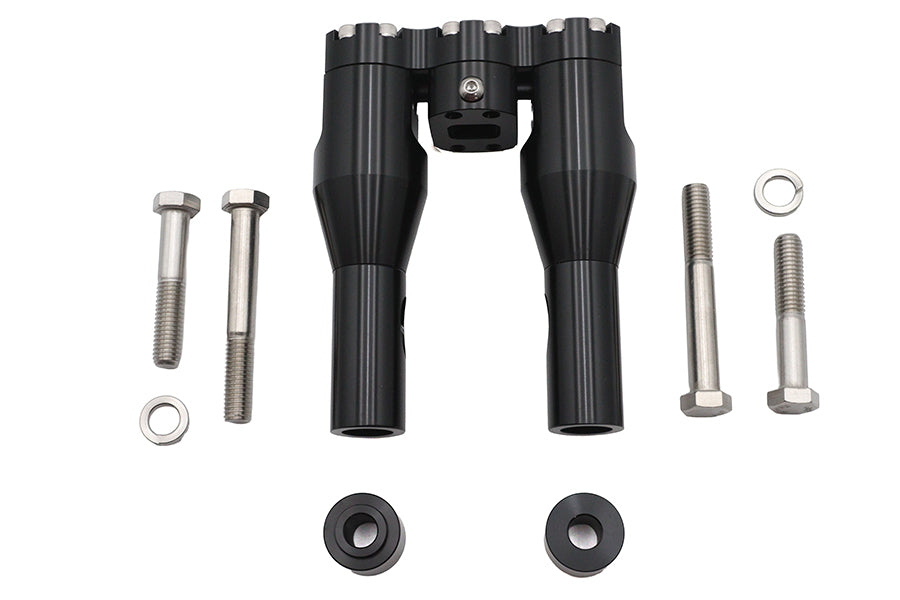 Wyatt Gatling 78969B 6-Inch Baron Style Riser Set, Black