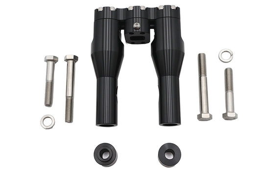 Wyatt Gatling 78969B 6-Inch Baron Style Riser Set, Black