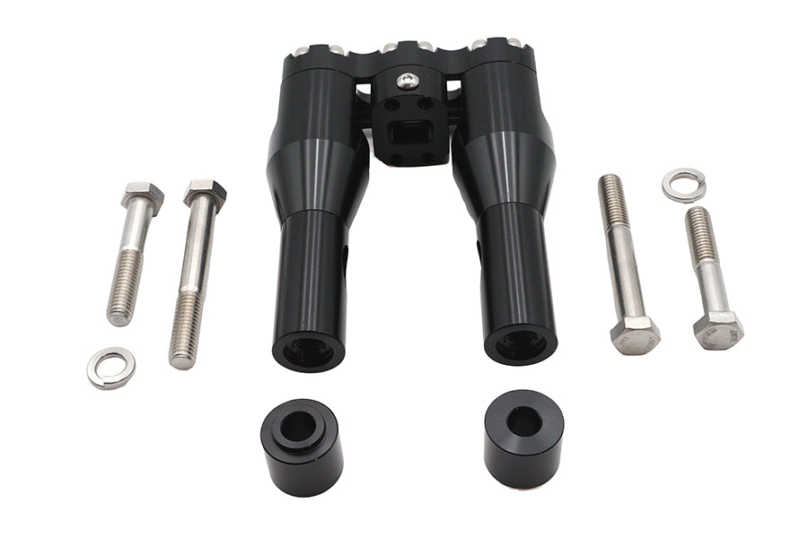 Wyatt Gatling 78969B 6-Inch Baron Style Riser Set, Black