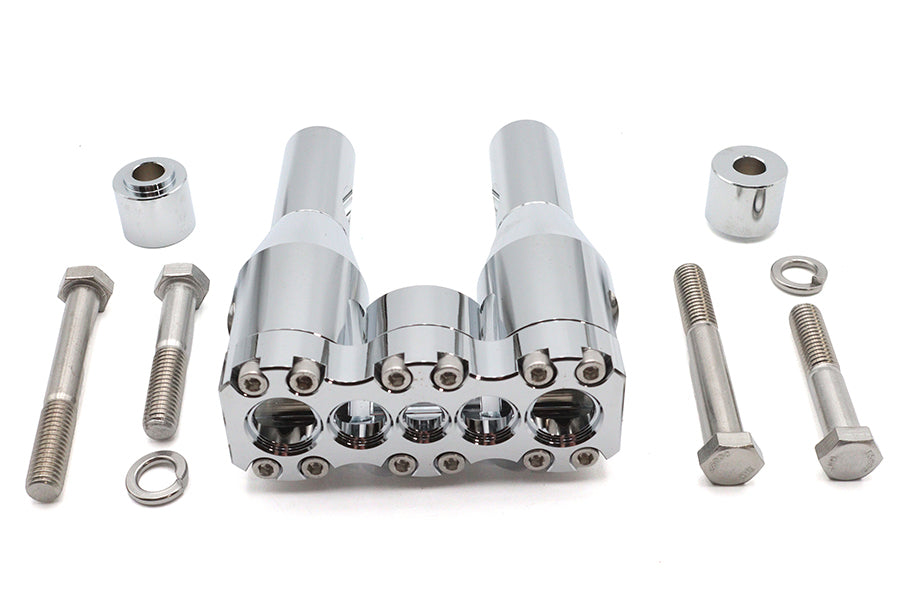 Wyatt Gatling 78969 6-Inch Baron Style Riser Set, Chrome