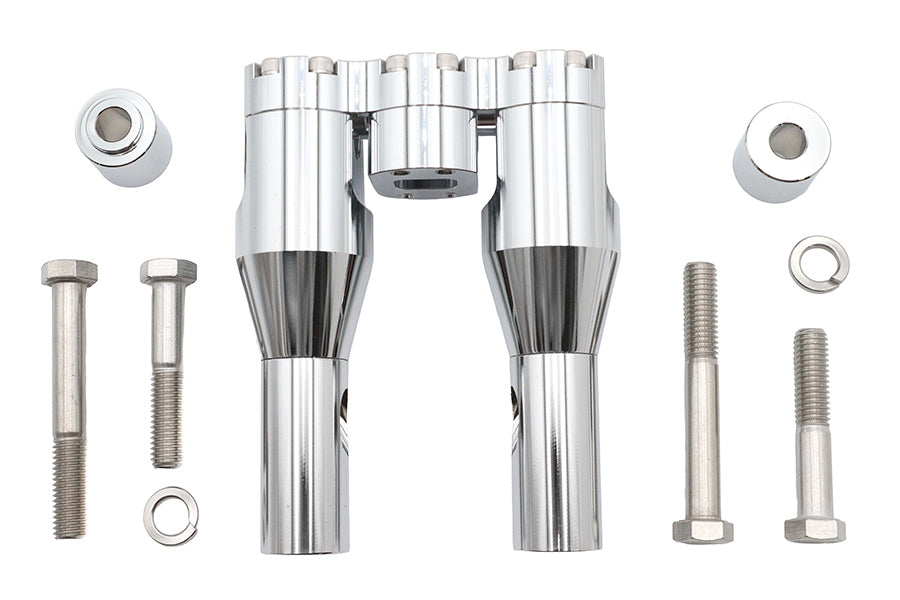 Wyatt Gatling 78969 6-Inch Baron Style Riser Set, Chrome