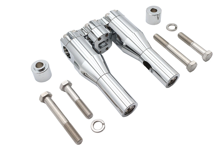 Wyatt Gatling 78969 6-Inch Baron Style Riser Set, Chrome