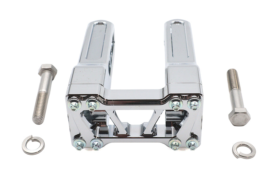 Wyatt Gatling 78970 6-Inch Pirate Style Riser Set, Chrome