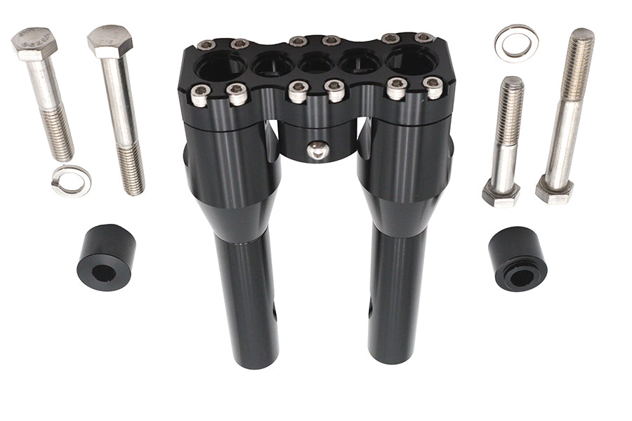 Wyatt Gatling 78969AB 8-Inch Baron Style Riser Set, Black