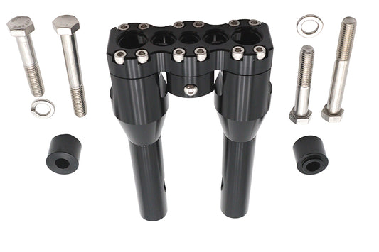 Wyatt Gatling 78969AB 8-Inch Baron Style Riser Set, Black