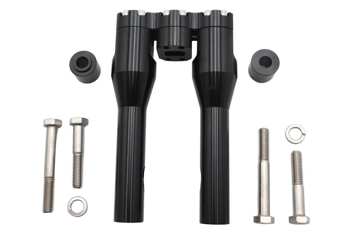 Wyatt Gatling 78969AB 8-Inch Baron Style Riser Set, Black