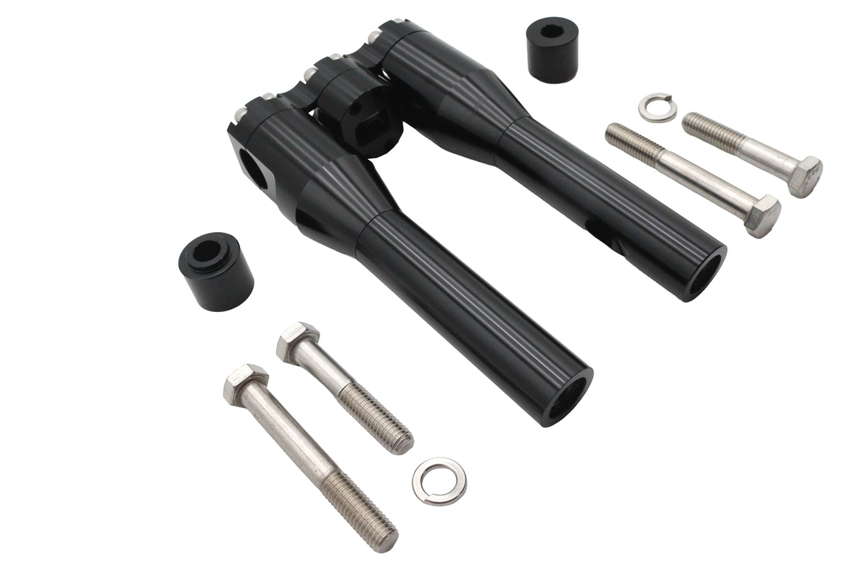 Wyatt Gatling 78969AB 8-Inch Baron Style Riser Set, Black