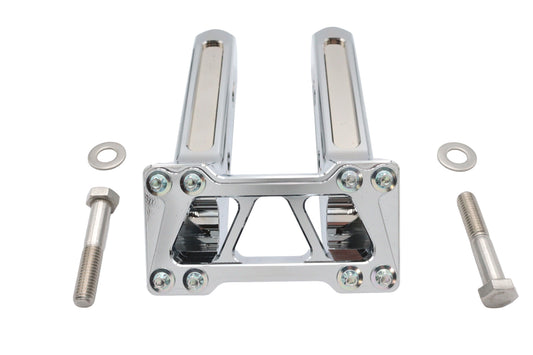 Wyatt Gatling 8-inch chrome pirate-style handlebar riser set 78968A