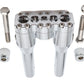 Wyatt Gatling 8-inch Baron style handlebar riser set in chrome, model 78969A