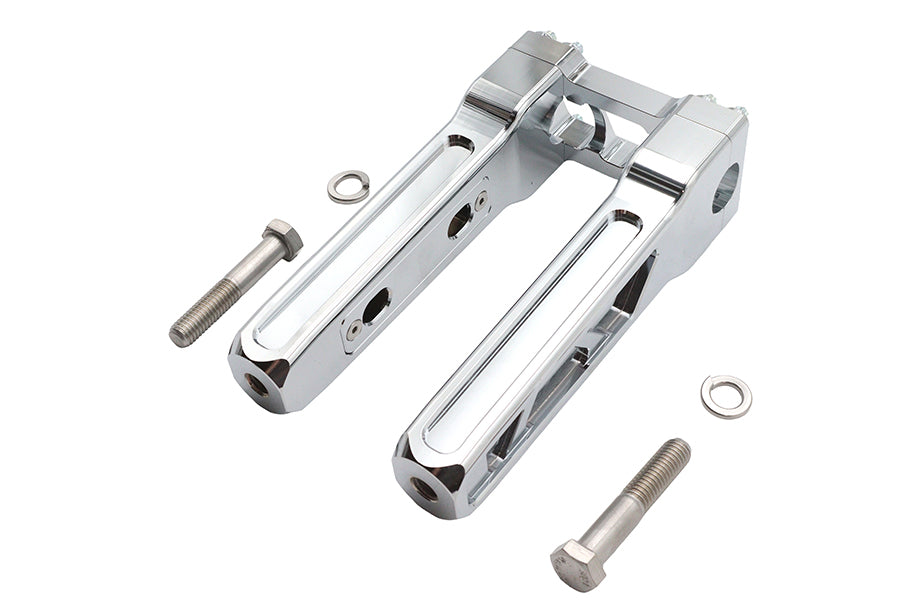 Wyatt Gatling 78970A 8-inch pirate-style chrome riser set for motorcycle handlebars