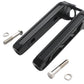 Wyatt Gatling 10-inch black pirate style riser set for motorcycle handlebars